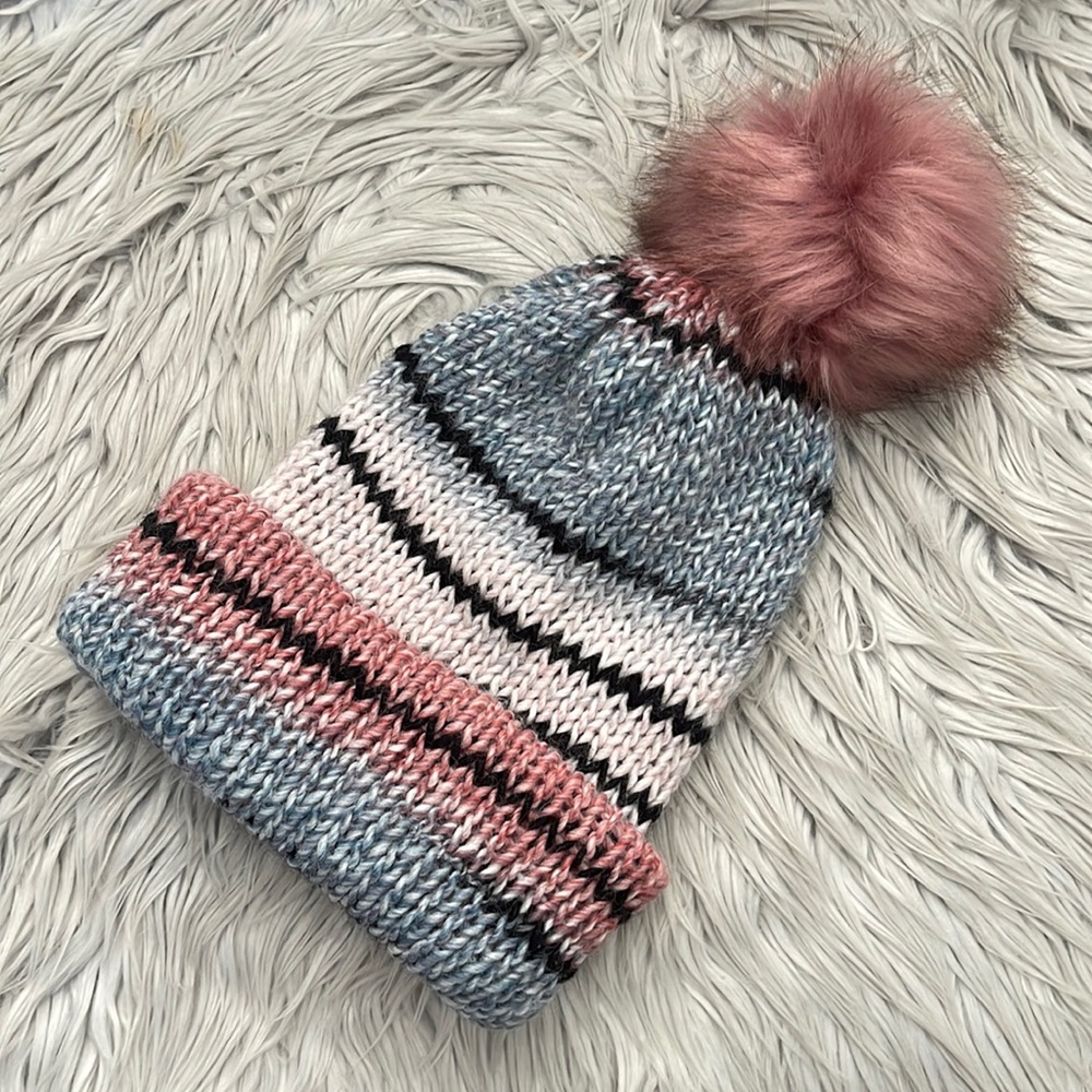 Knit Beanie with Pom Pom‎